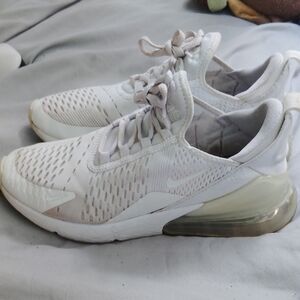 Nike Women's White and Tan Sneakers